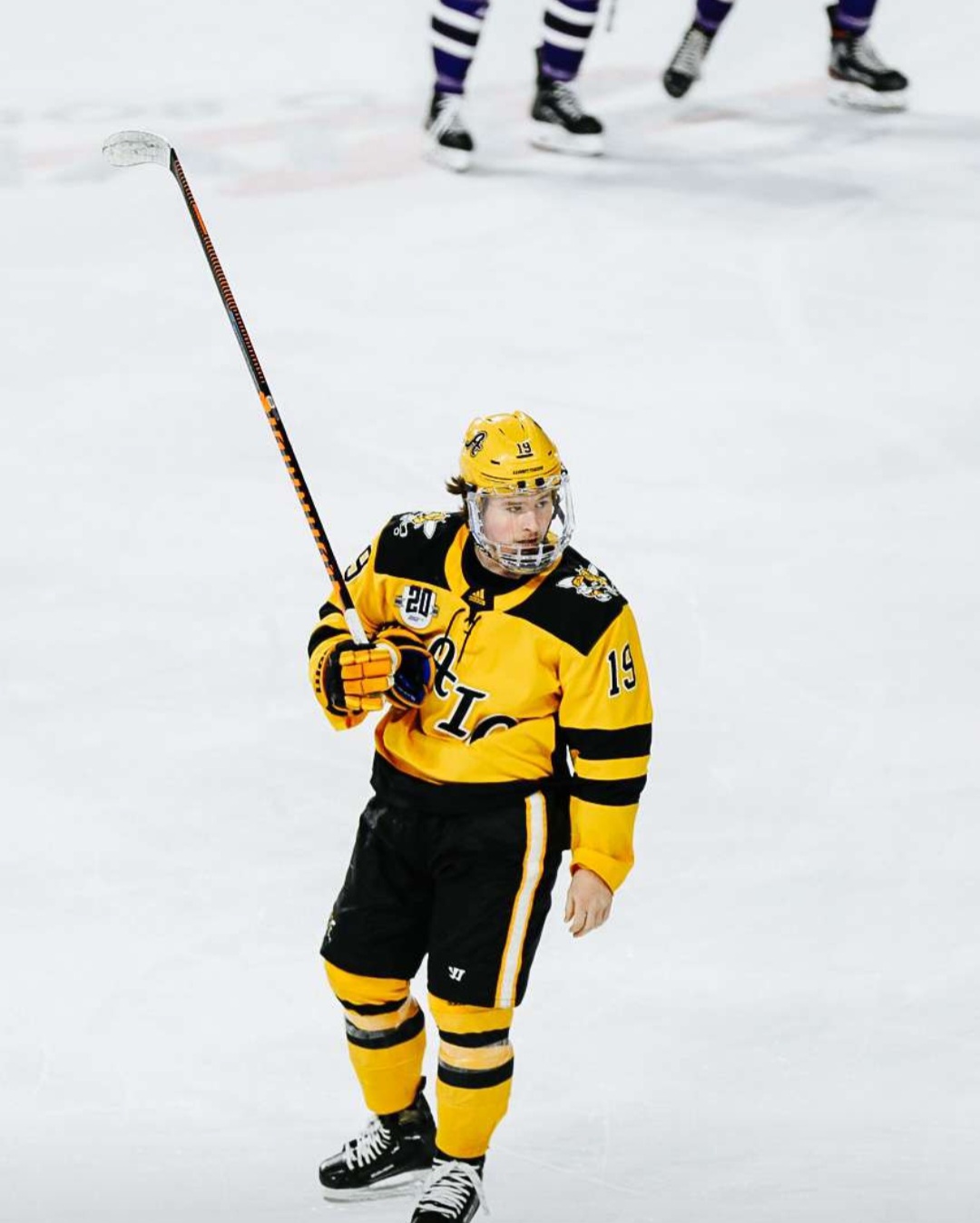 Jordan Biro in action during high-level hockey competition